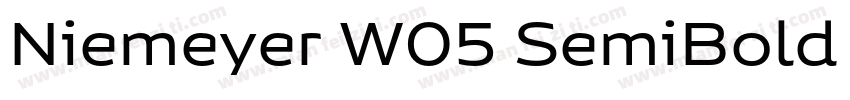 Niemeyer W05 SemiBold Regular字体转换